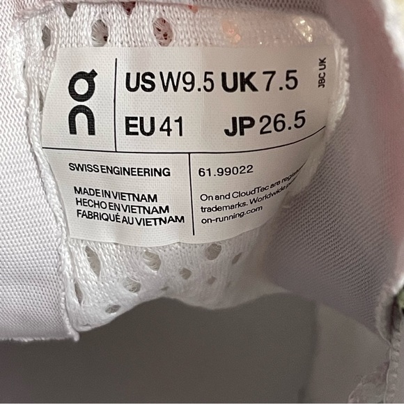 On Running Women's Cloudmonster Sneakers Sz 9.5 In Glacier / Meadow - Picture 10 of 11